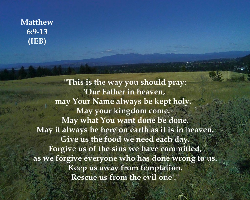 Matthew 6: 9-13 Prayer Image