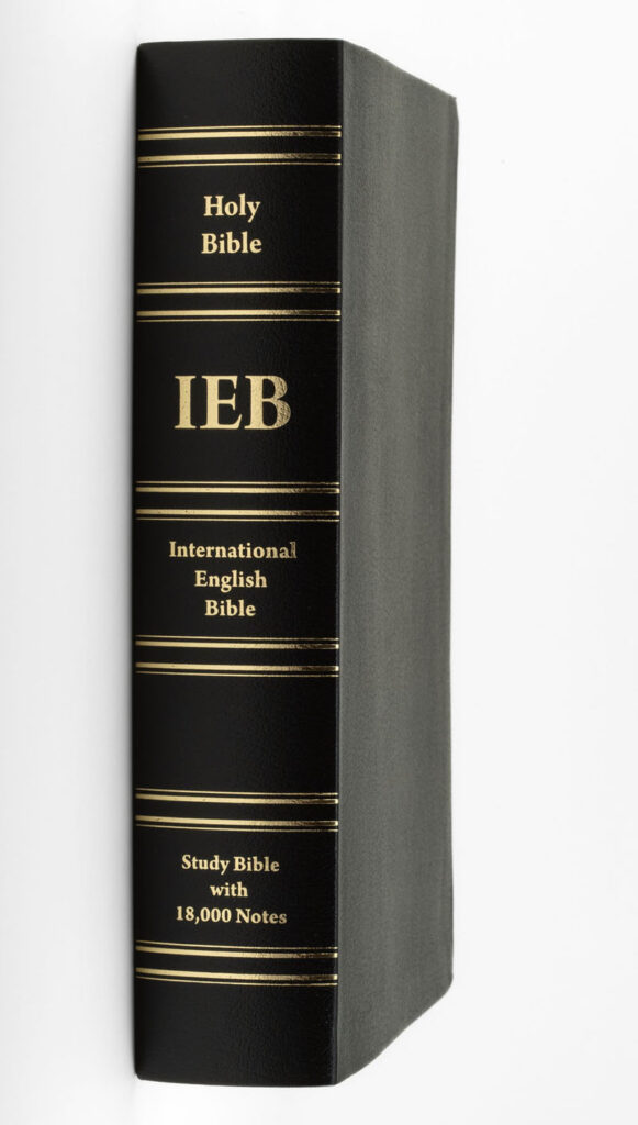 IEB Study Bible Bonded Leather Upright Image